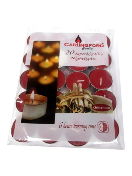Carlingford 20 Superquality Tealights Cinnamon 6 Hours Carlingford 20 Superquality Tealights Cinnamon 6 Hours